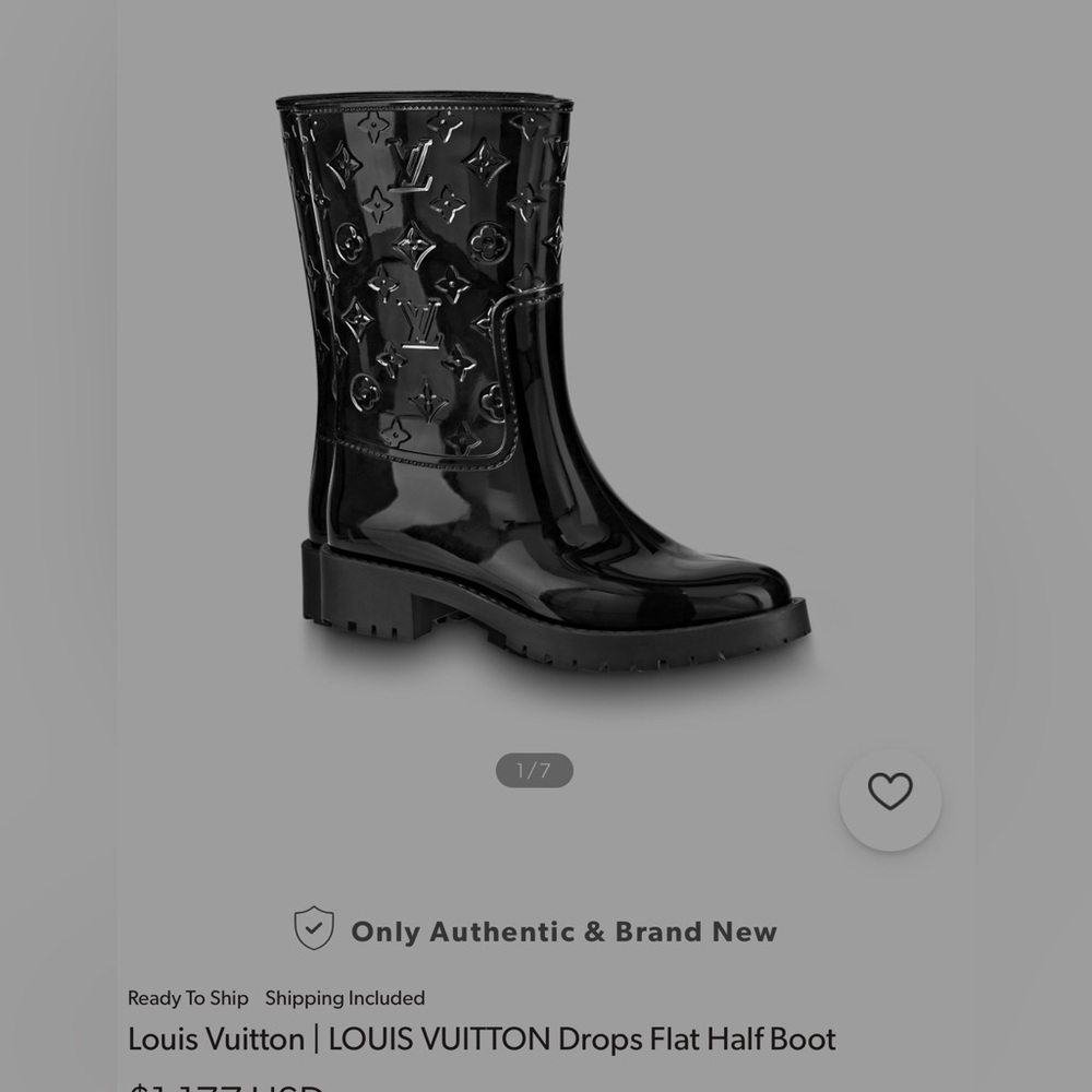 Authentic Louis Vuitton Rain Boots *Offers Welcome and always considered*